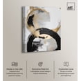 thumbnail image 2 of Monochromatic Circular Modern Earth Tone Abstracts Canvas Wall Art by Art Remedy, Gallery Wrapped, 30"x36", 2 of 7