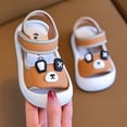 thumbnail image 5 of KPOPLK Girls Sandals Cute Open Toe Adjustable Sandals Dress Sandalswith Soft Non Slip Sole, Summer Shoes for Toddler, Little Kids Size 8.5,Brown, 5 of 8