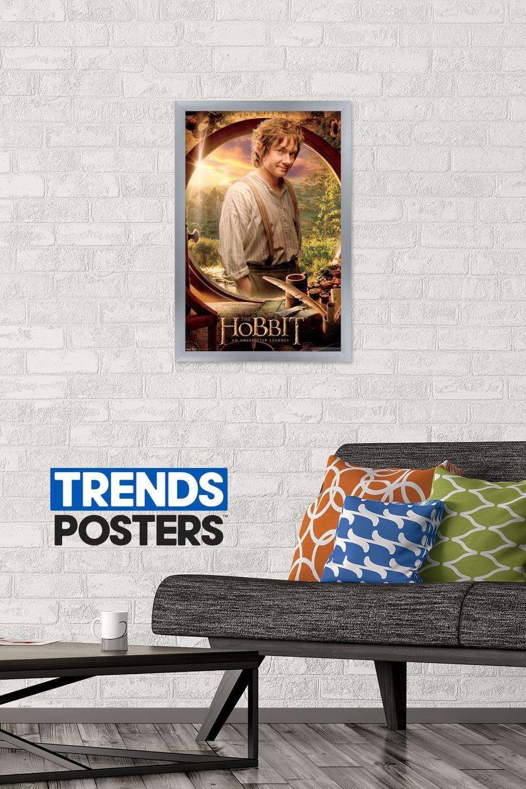 The Hobbit: An Unexpected Journey - Teaser Wall Poster, 14.725" x 22.375", Framed
