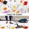 thumbnail image 5 of Watercolor Spring Floral Outdoor Rug for Patio/Deck/Porch, Non-Slip Large Area Rug 3 x 5 Ft, Summer Botanical Colorful Indoor Outdoor Rugs Washable Area Rugs, Reversible Camping Rug Carpet Runner, 5 of 8
