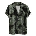 thumbnail image 2 of KIHOUT Summer Shirts for Men Men's Fashion Casual And Comfortable Short-sleeved Single-breasted Shirt Top, 2 of 3