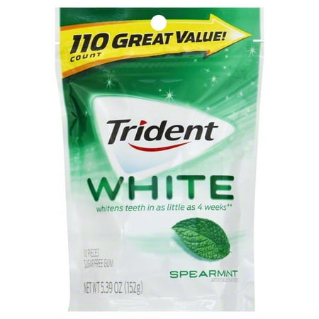 Trident White Spearmint Gum, 5.39 Oz. (Best Chewing Gum For Teeth)