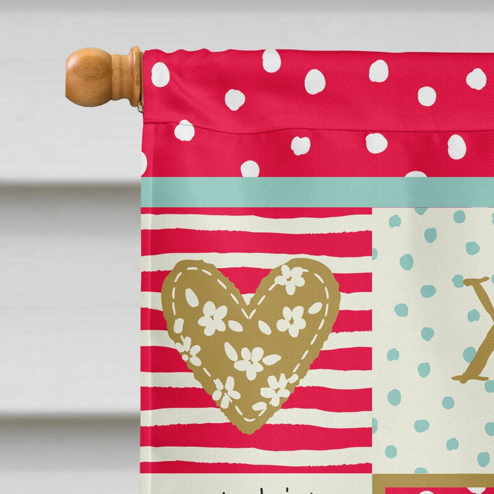 Toy Fox Terrier Flag Canvas House Size