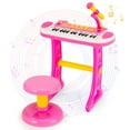 thumbnail image 1 of Costway 31 Key Kids Piano Keyboard Toy Toddler Musical Instrument w/ Microphone Pink, 1 of 10