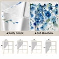 thumbnail image 5 of Spring Blue Floral Swag Valances for Windows 2 Pack, Kitchen Window Curtains 36 Inch Length, Farmhouse Weeping Floral Leaves Privacy Swag Curtains for Living Room/Bathroom with Rod Pocket 36"x36", 5 of 8