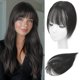 thumbnail image 1 of Hair Toppers OLLAVO, cabello humano real, 360°, con flequillo 3D para mujer, 1 of 8
