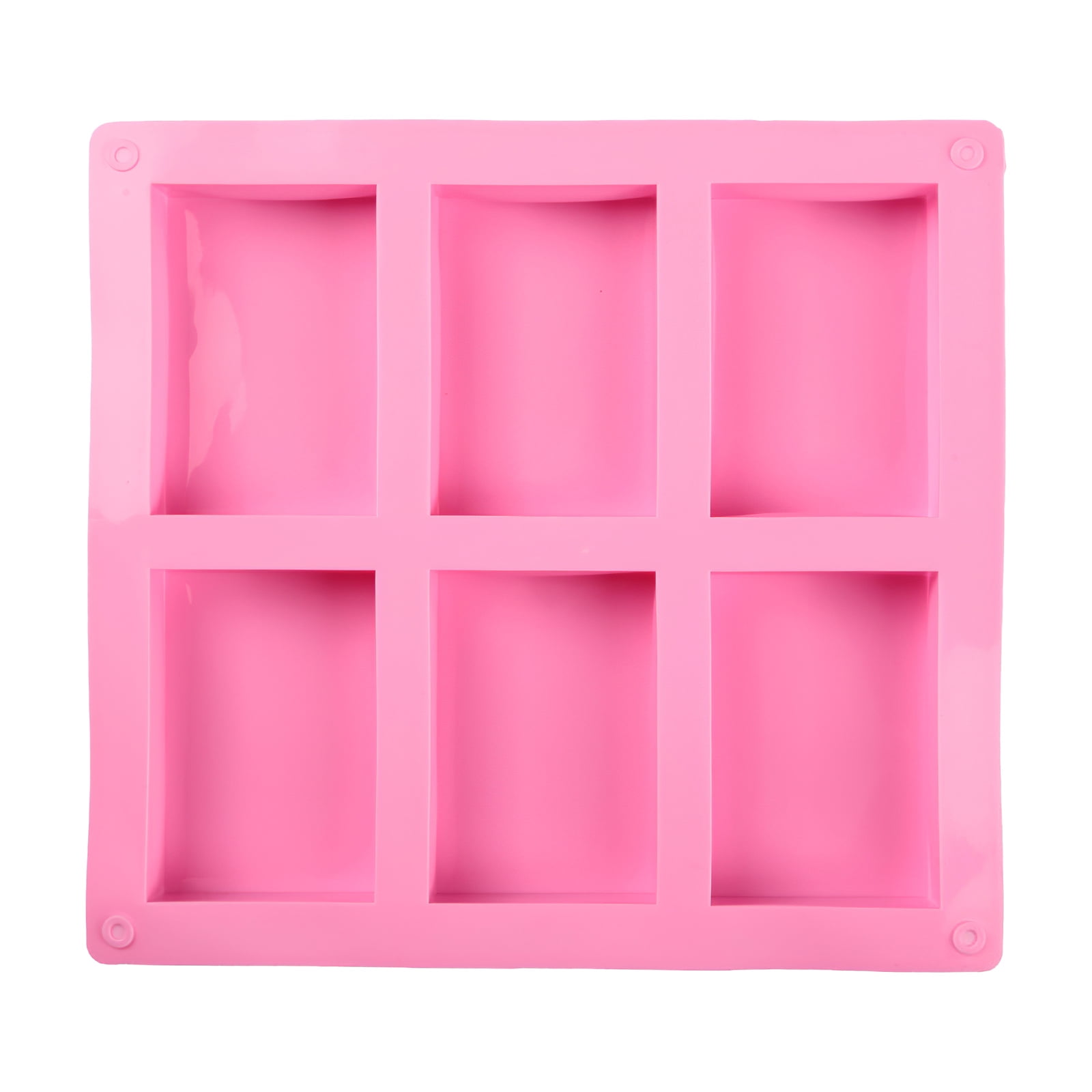 Rectangle Silicone Soap Molds 6 Cavity Soap Making Mold for Baking Cake Pudding Rectangle Silicone Soap Molds 6 Cavity Soap Making Mold for Baking Cake Pudding