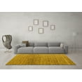thumbnail image 3 of Ahgly Company Indoor Rectangle Abstract Yellow Modern Area Rugs, 2' x 3', 3 of 4