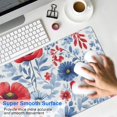 thumbnail image 4 of Long Mouse Pads for Desk,Pioneer Flower Floral Print Pattern Desk Mats on Top Of Desks, Desk Mouse Pad Extra Large with 3mm Non-Slip Base and Stitched Edge for Gaming,Office,Work,Home 35.4"x15.7", 4 of 6