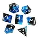 thumbnail image 3 of 7 dados poliédricos para fiestas, juego de dados, juego de mesa familiar para tablero de mesa Negro Azul Blanco, 3 of 8