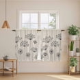 thumbnail image 2 of Farmhouse Dandelion Kitchen Curtain for Berdoom Living Room Cafe 45 Inch Length, Spring Modern Minimalist Country Flower Tiers Curtains Light Filtering Drapes Window Treatment 2 Panels 52"Wx45"L, 2 of 8