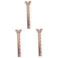 thumbnail image 4 of FRCOLOR 3pcs Hollow Drawing Bookmark Ruler Stencil Metal Drawing Bookmark Ruler Stencil, 4 of 8