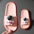 thumbnail image 4 of 2025 Clearance! Clearance under $5 asdoklhq Girl's Shoes,Children's Shoes Three-dimensional Cartoon Astronaut Non-slip Soft-soled Slippers, 4 of 4