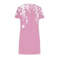 thumbnail image 5 of Drses Summer Dresses for Women 2024 Women's Fashion Printed Short Sleeve Round-Neck Mid-Calf Dress Women's Casual Dresses, 5 of 5