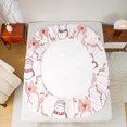thumbnail image 5 of Manfei Cute Pink Bow-tie Bed Sheets, Kawaii Christmas Snowman King Sheets, Teens Girls Kids Sheet Set, Microfiber Bedroom Decor, 4-Piece, 5 of 7
