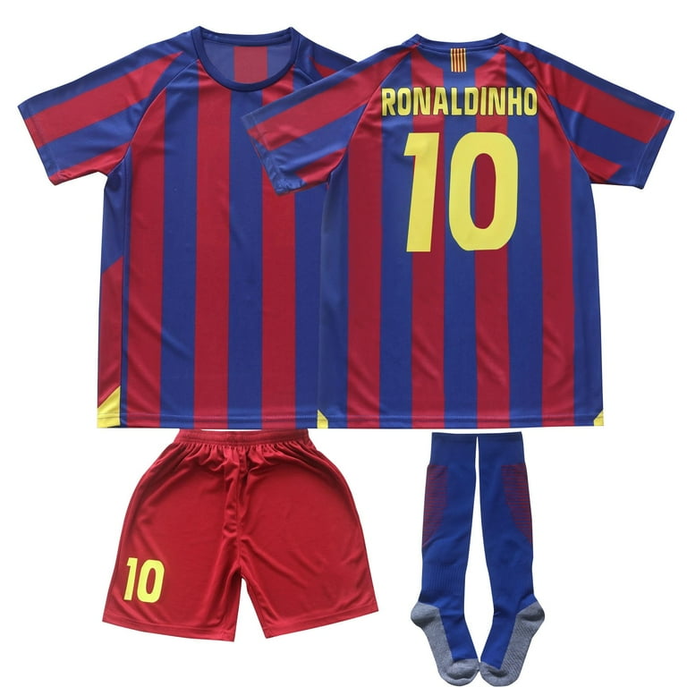 Red and blue striped soccer jersey sale