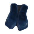 thumbnail image 5 of YMNXA Women'S Fuzzy Vest Sleeveless Open Front Solid Color Comfortable Warm Thick Jacket Coat For Daily Wear Navy S, 5 of 6