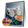 thumbnail image 2 of Cuadros Decorativos 5D bricolaje taladro en forma especial parcial diamante pintura flor de mariposa (YXC470) Wdftyju de costura negro 4 estilos, 2 of 9