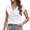 White, variant on Cowl Neck Tops for Women 2026 Summer Womens Tops Casual Business Blouses Short Sleeve Loose Fit Spring Outfits by Yigetop Beige L