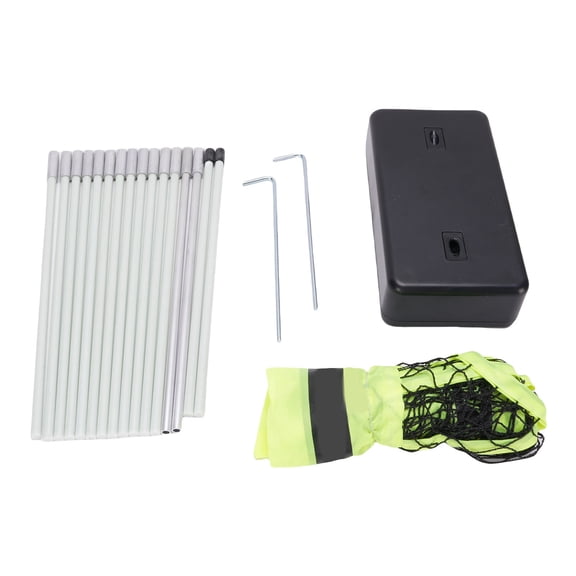 Xirurus Sports & Outdoors Portable Badminton Net Green Quick Setup Freestanding Badminton Set For Beach Backyard Picnic Indoor Outdoor Family Play, 22 Pieces