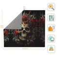 thumbnail image 2 of Dish Drying Mat, Classical Rose Crown Skull Highly Absorbent Drying Matt Kitchen Counter, Dish Mat Drying Pad Dishes Drainer Mats for Kitchen Counter or Sink, 16 x 18 inch, 2 of 6