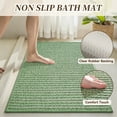 thumbnail image 6 of SIXHOME 20"x32" Bathroom Rug Non-Slip Absorbent Bath Mat Quick Dry Thin Soft Woven Boho Floor Mat Durable Textured Look Green, 6 of 6