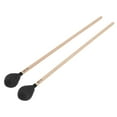 thumbnail image 2 of Keyboard Marimba Mallets, Professional Soft Playing Comfortable 1 Pair Replacement Yarn Head Mallet With Maple Handle For Percussion Instruments For Beginner Black, 2 of 8