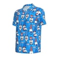 thumbnail image 2 of Xecao Gnomes in USA for Mens' Casual Short Sleeve Button-Down Polo Shirts for a Classic Golf Look, 2 of 9