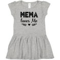 thumbnail image 3 of Inktastic Mema Loves Me Baby Clothes Girls Baby Dress, 3 of 5