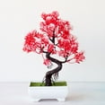 thumbnail image 3 of 1 Pcs Artificial Potted Tree, Decorative Faux Plants Artificial Potted Tree Bonsai Simulation Plant Home Decor Table Centerpieces Desk Ornament, 3 of 9