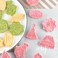 thumbnail image 4 of Travelwant 8Pcs Eid Mubarak Cookie Cutters Set, Islamic Muslim Ramadan 3D Sugar Cookie Pie Crust Cutter Pastry Fondant Stamper Baking Mold Cake Decorating Tool, Embossing, Lantern, Camel, Star, Moon, 4 of 6