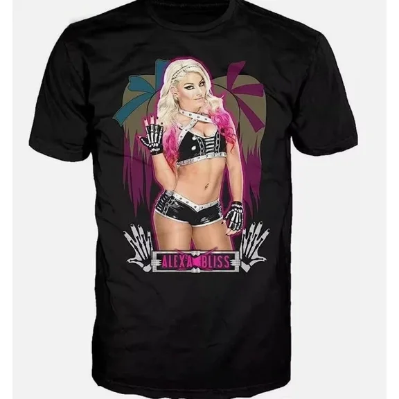 WWE Alexa Bliss Black T-Shirt , Twisted Forever Bliss
