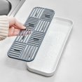 thumbnail image 5 of Kitchen Sink Drying Rack Double Layer Plastic Sponge Holder with Draining Base for Dishes & Utensils, Compact 30x10x3cm Countertop Organizer for Small Spaces & Apartments,Vsgery, 5 of 6