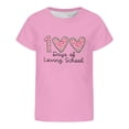 thumbnail image 2 of MuXiKeJi Clothes 100 Days Of School T Shirt Girls Solid Color Round Neck Short Sleeve T Shirt Trendy Blouse Tops School Clothes for Girls, 2 of 4