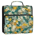 thumbnail image 5 of 3 Ring Zipper Binder with Shoulder Strap Waterproof Trapper Keeper 2 Inch D-Ring 500 Sheets Capacity Watercolor Little Daisy, 5 of 8