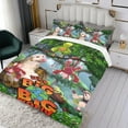 thumbnail image 3 of Es un Mundo Grande y Ancho Conjunto de sábanas temático, trío de piezas, cómodo y amigable con la piel, diseño único, regalo de decoración para el hogar para familiares, amigos y fans,140cm *210cm, 3 of 6