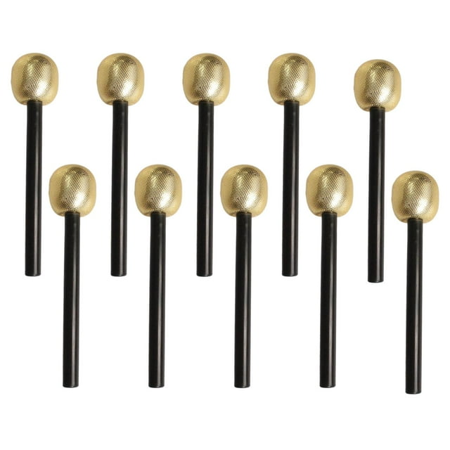 Portable Microphone Pretend Toy Gifts for Educational Toy Golden