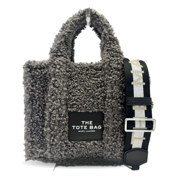 Pre-Owned Marc Jacobs THE Teddy SMALL Tote Bag with Shoulder Strap, Gray,... (Good)