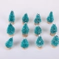 thumbnail image 5 of Keimprove Mini Christmas Tree Set 12 Pcs Miniature Artificial Pine Trees Sisal Snow Frost Trees with Wood Base for Winter Snow Miniature Scenes DIY Crafts Xmas Holiday Home Tabletop Decor, 5 of 7