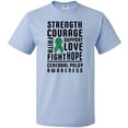 thumbnail image 3 of Inktastic Cerebral Palsy Awareness Strength Support and Courage T-Shirt, 3 of 5