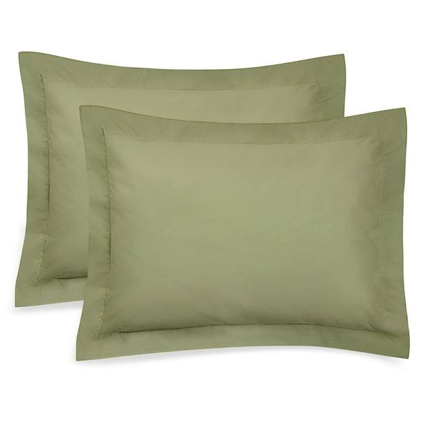 Sage Green Pillow Sham, Queen Size Pillow Cover Decorative Olive