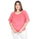 thumbnail image 1 of Blusa con encaje y detalle de perlas Roman Fashion /Tallas Extras, 086 (Rosa) rosa 38, 1 of 5