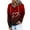 Red, variant on Jinhomg Cute Heart Print Sweatshirt for Women Trendy Novelty Gradient Hooded Pullover Fall Lightweight Long Sleeve Button Up Sweatshirts with Pocket Sales Today Clearance Black S