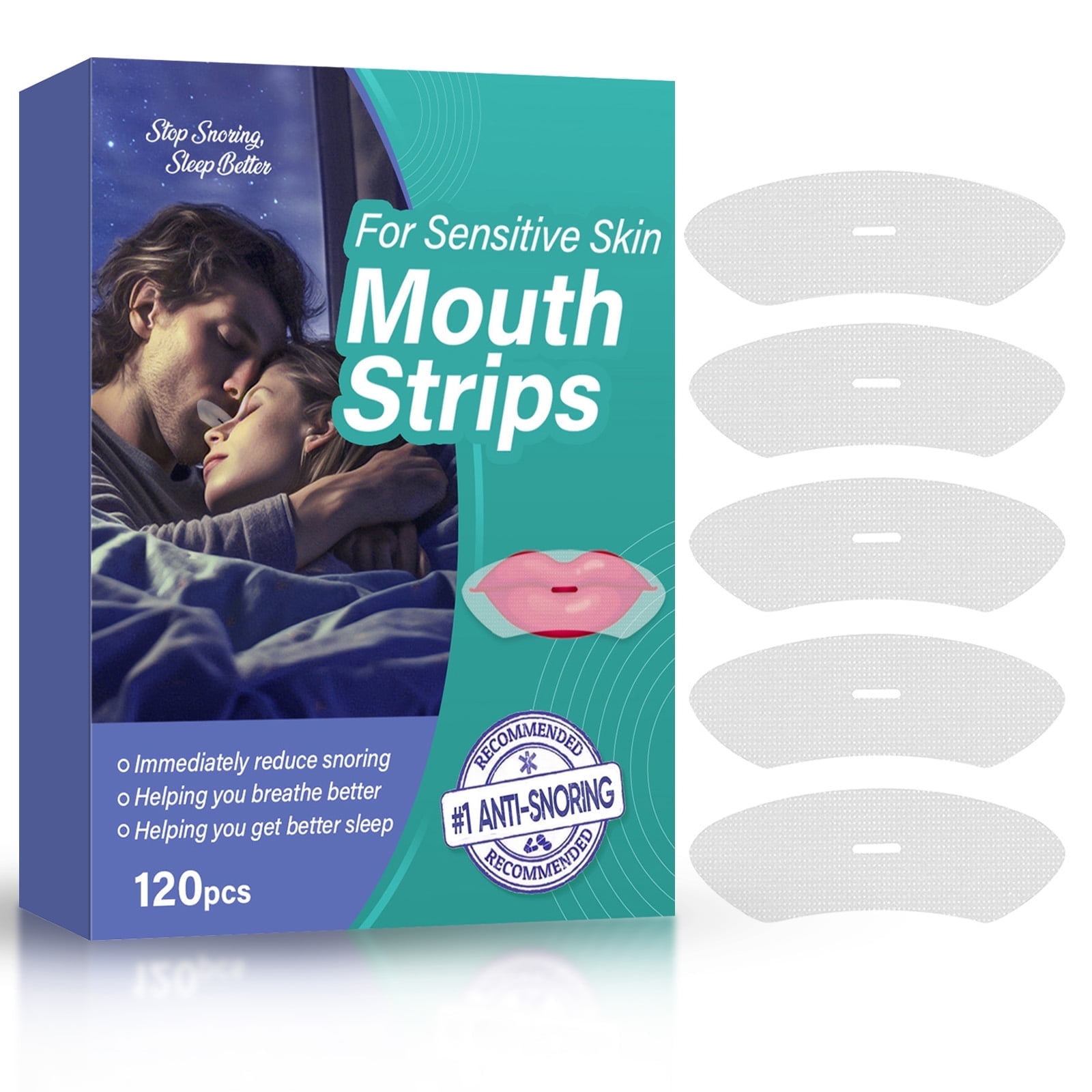 Anti Snore Devices for Men&Women, Breathable Comfortable to Exercise, 120pcs