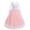 Pink, variant on Flower Girls 3/4 Sleeve Deep V-Back Tulle Vintage Lace Wedding Party Long Dress Princess Communion Pageant Maxi Gown 5-6 Years Pink