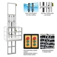thumbnail image 3 of 1-Ton / 2200Lbs Electric Hydraulic Lift Platform, Wall-Mounted Vertical Freight Elevator with Anti-Crush Safety System, Heavy Duty Rail Hoist for Warehouse, Factory and Home Use(13FT), 3 of 6