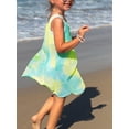 thumbnail image 7 of HWJAD 3-7 Years Toddler Girls Tie Dye Crochet Cover Up Dress Sleeveless Hollow Out Beach Dress for Kids Summer Beach Swimwear, 7 of 7