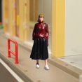 thumbnail image 6 of QccHieUs 1/64 People Figure Mini Architectural Figurine Resin Diorama Scenery Tiny People Woman in sweater, 6 of 9