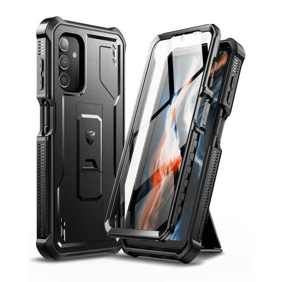 Dexnor for Samsung Galaxy A13 5G Case, [Built in Screen Protector and Kickstand] Heavy Military Grade Protection Shockproof Protective Cover for Samsung Galaxy A13 5G,Black