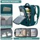 thumbnail image 3 of Mochila de viaje LUOCIP impermeable 40L para portátil de 17 pulgadas, 3 of 9